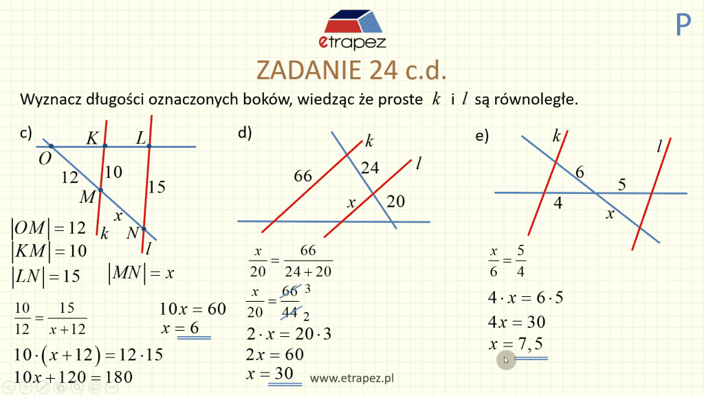 DEMO 2 SCREEN (Twierdzenie Talesa)