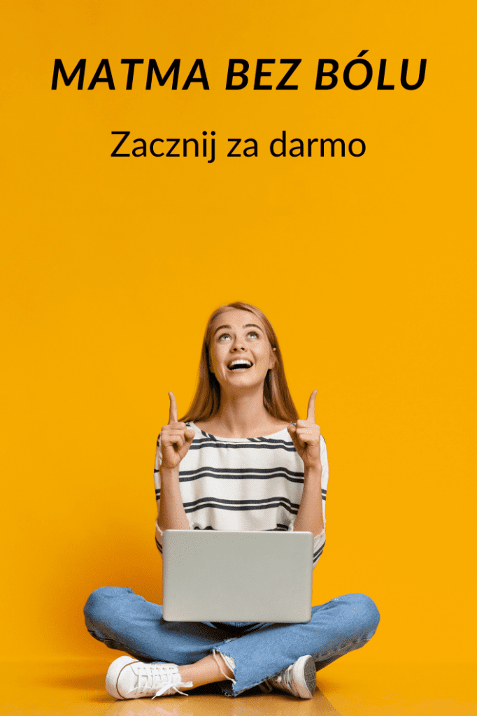 Reklama - dziewczyna wskazująca na napis